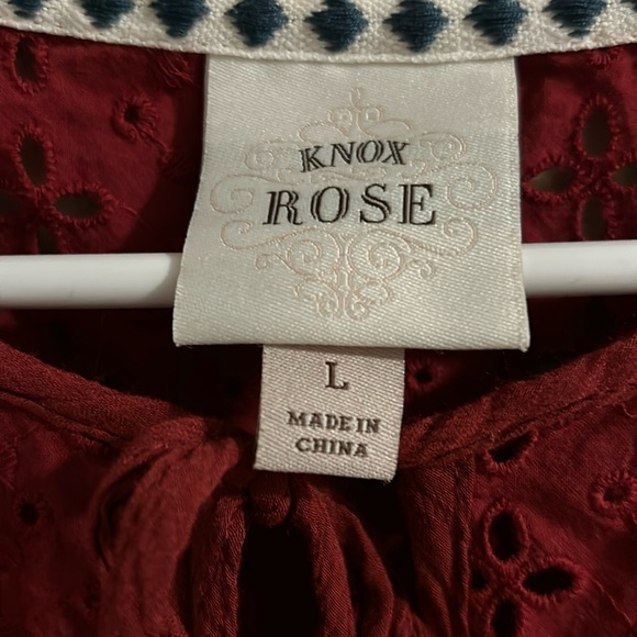 Knox Rose burgundy blouse - Picture 4 of 4